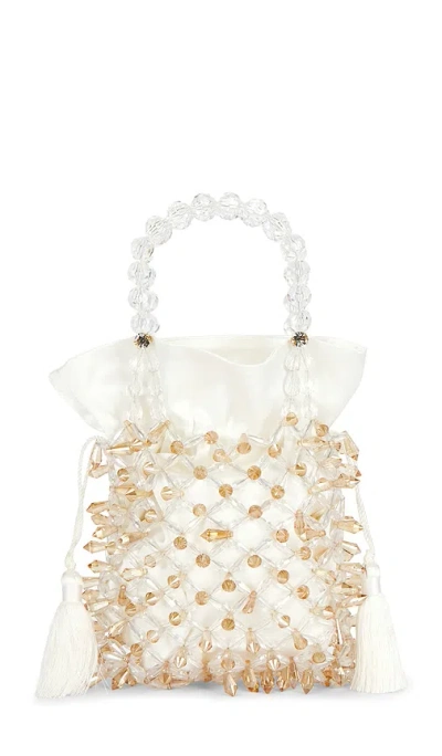 Emm Kuo Beaded Pouch In White