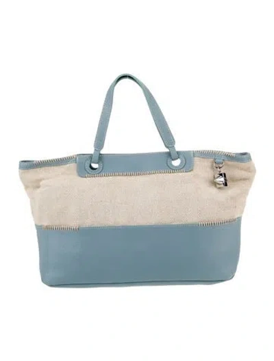 Pre-owned Emm Kuo Canvas Tote In Neutral