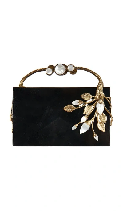 Emm Kuo Hand Casted Clutch Bag In Black