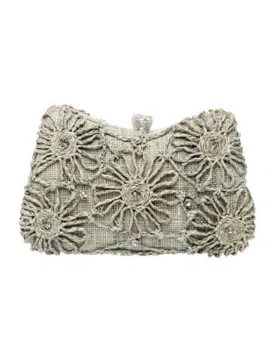 Pre-owned Emm Kuo Jute Minaudière In Gray