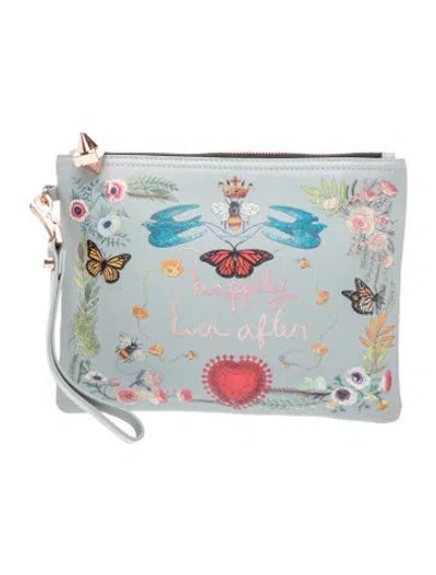 Pre-owned Emm Kuo Leather Clutch In Blue