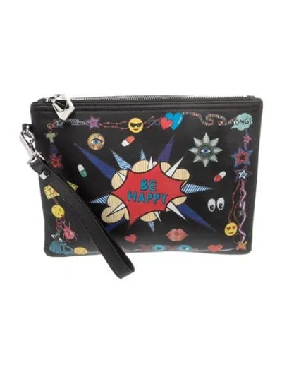Pre-owned Emm Kuo Leather Clutch In Multi