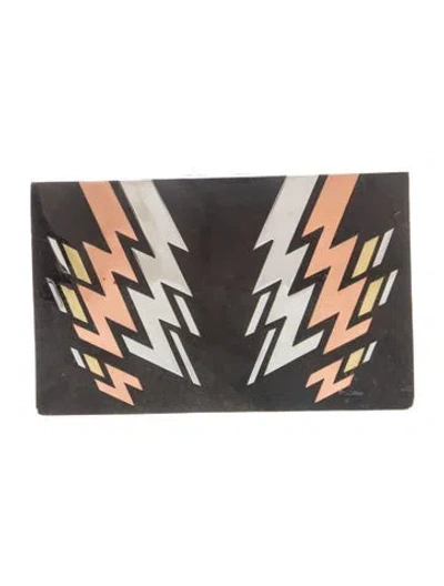 Pre-owned Emm Kuo Leather Clutch In Multicolor