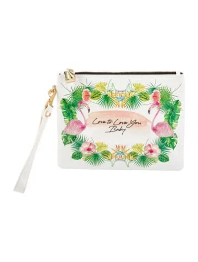 Pre-owned Emm Kuo Leather Clutch In White