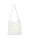 Emm Kuo Women's Gigi Beaded Shoulder Bag In Clear In Multi