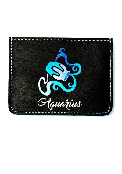 Emm Kuo Women's Horoscope Aquarius Cardholder In Black