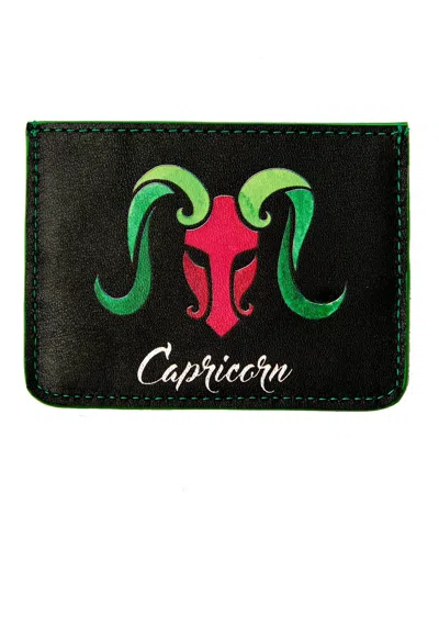 Emm Kuo Women's Horoscope Capricorn Cardholder In Black