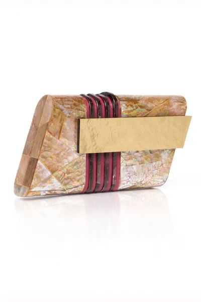 Emm Kuo Women's Joa Clutch In Burgandy In Brown