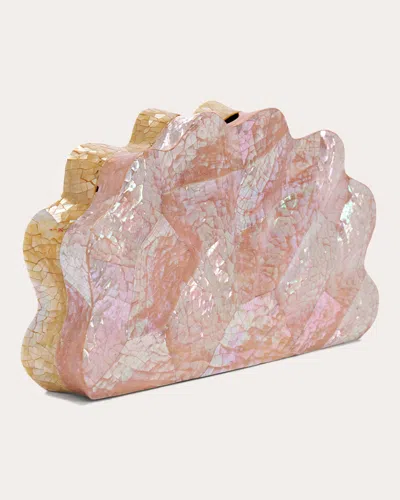 Emm Kuo Women's Loulou Mother Of Pearl Shell Clutch In Pink