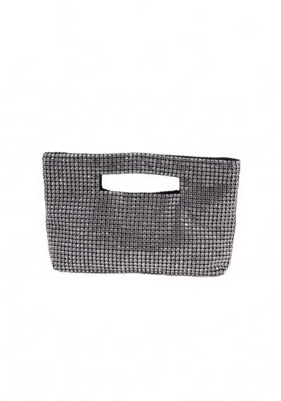 Emm Kuo Women's Montauk Long Handbag In Silver In Black