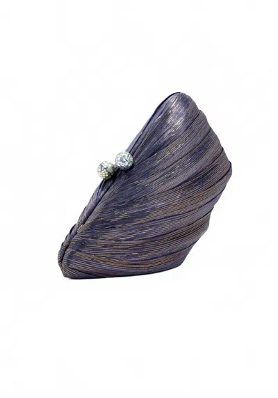 Emm Kuo Women's Saline Clutch Bag In Blue In Purple