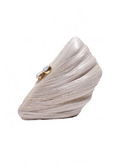 Emm Kuo Women's Saline Clutch In Matte Beige In Multi
