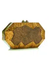 Emm Kuo Women's Viera Clutch Bag In Gold In Gold