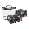 Emma & Chloe 4-pc.travel Cosmetic Bag Train Set In Black