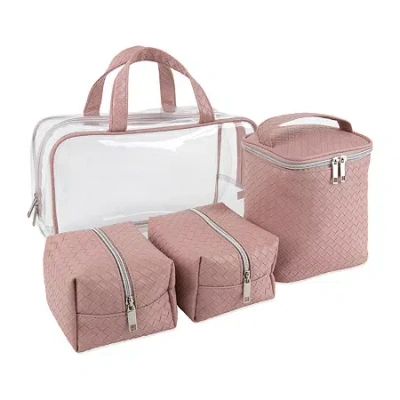 Emma & Chloe Travel 4-pc. Large Tote Set In Pink
