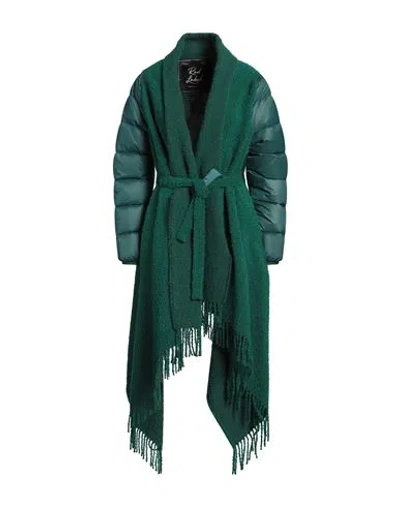 Emma & Gaia Red Woman Coat Green Size 6 Polyester, Acrylic, Cotton, Wool, Polyamide