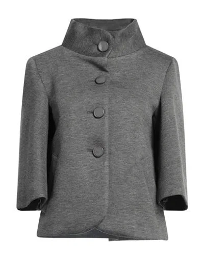 Emma & Gaia Woman Blazer Grey Size 10 Viscose