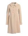 Emma & Gaia Woman Coat Beige Size 10 Wool, Acrylic In Beige