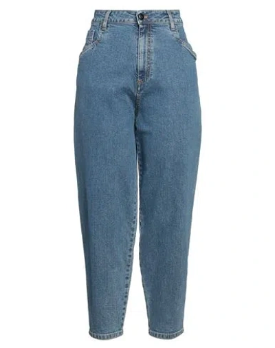 Emma & Gaia Woman Jeans Blue Size 6 Cotton, Elastane