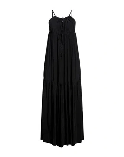 Emma & Gaia Woman Maxi Dress Black Size 8 Viscose