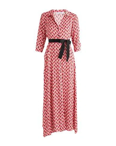 Emma & Gaia Woman Maxi Dress Red Size 6 Viscose