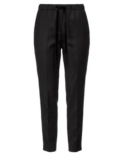 Emma & Gaia Woman Pants Black Size 6 Polyester, Viscose, Elastane