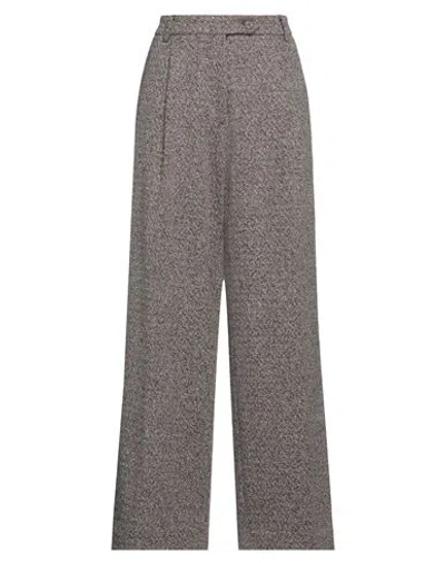 Emma & Gaia Woman Pants Dark Brown Size 10 Cotton, Polyester, Polyamide, Elastane