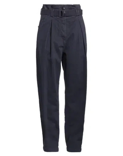 Emma & Gaia Woman Pants Dark Purple Size 6 Cotton, Elastane