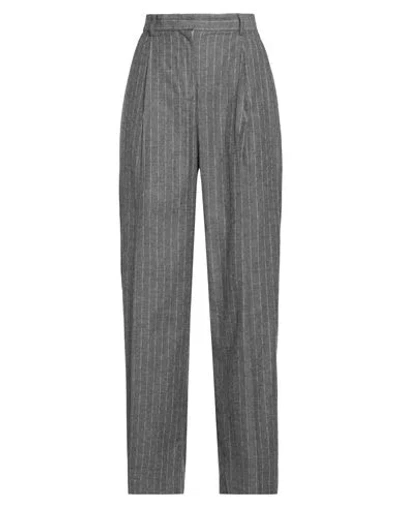 Emma & Gaia Woman Pants Grey Size 6 Cotton, Viscose, Wool