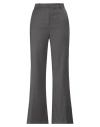 Emma & Gaia Woman Pants Lead Size 8 Polyester, Viscose, Elastane In Grey