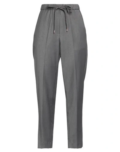 Emma & Gaia Woman Pants Lead Size 8 Polyester, Viscose, Elastane In Grey