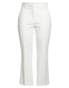 Emma & Gaia Woman Pants White Size 6 Cotton, Polyamide, Elastane In White