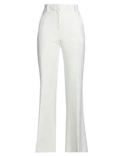 Emma & Gaia Woman Pants White Size 6 Cotton, Polyamide, Elastane