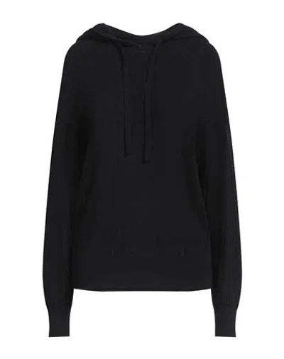 Emma & Gaia Woman Sweater Black Size 8 Viscose, Polyamide