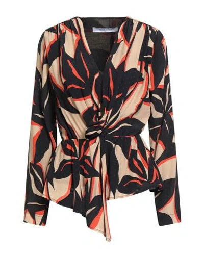 Emma & Gaia Woman Top Sand Size 4 Viscose In Multi