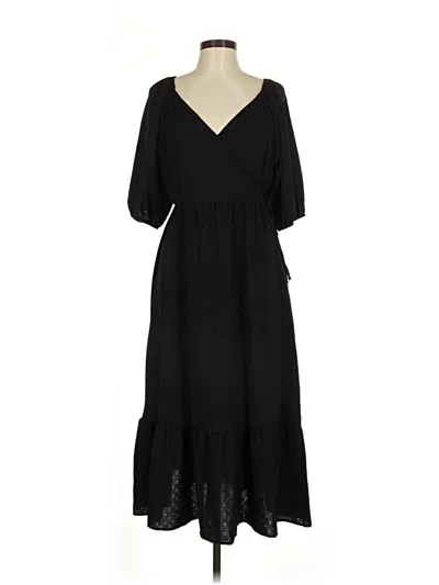 Pre-owned Emma & Michele Casual Dress In Black