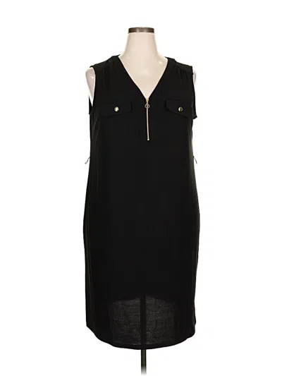 Pre-owned Emma & Michele Casual Dress In Black