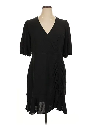 Pre-owned Emma & Michele Casual Dress In Black