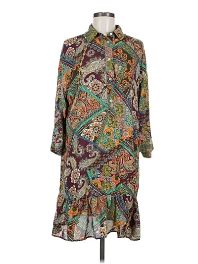 Pre-owned Emma & Michele Casual Dress In Brown