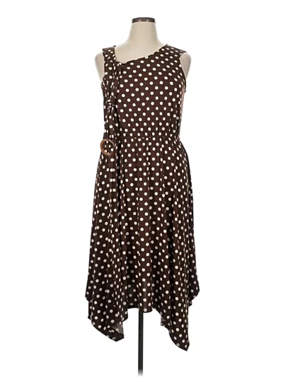 Pre-owned Emma & Michele Casual Dress In Brown