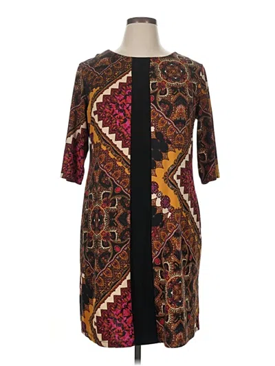 Pre-owned Emma & Michele Casual Dress In Brown