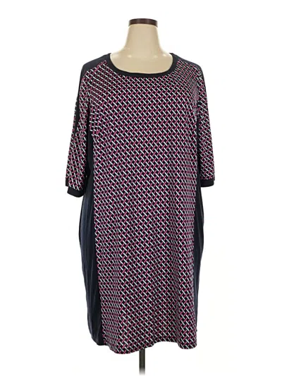 Pre-owned Emma & Michele Casual Dress In Burgundy