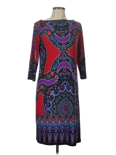 Pre-owned Emma & Michele Casual Dress In Burgundy