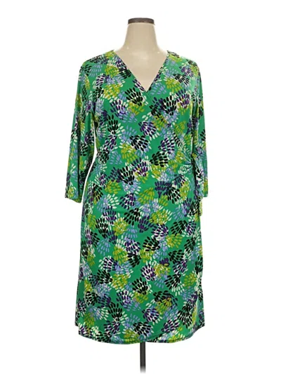 Pre-owned Emma & Michele Casual Dress In Green