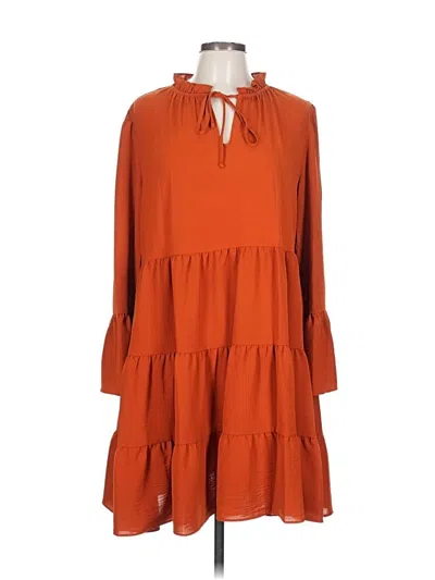 Pre-owned Emma & Michele Casual Dress In Orange
