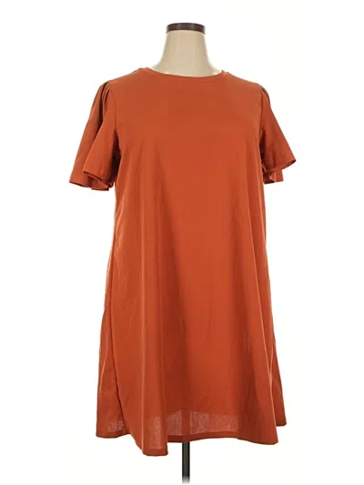 Pre-owned Emma & Michele Casual Dress In Orange