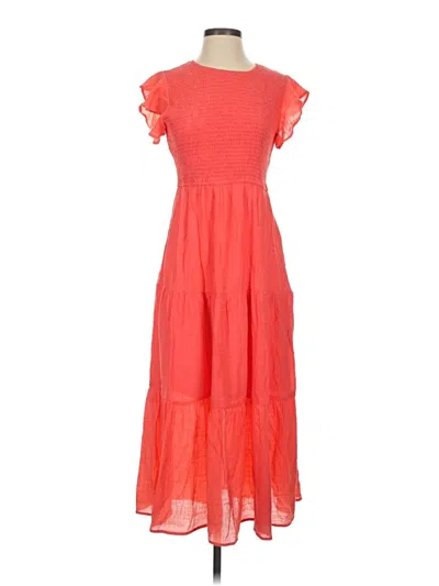 Pre-owned Emma & Michele Casual Dress In Orange