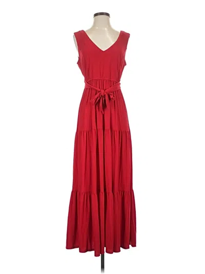 Pre-owned Emma & Michele Casual Dress In Red