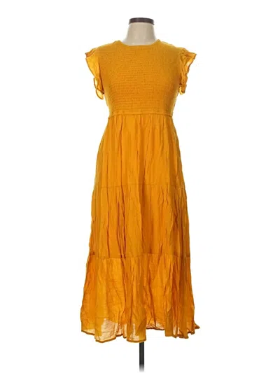 Pre-owned Emma & Michele Casual Dress In Yellow