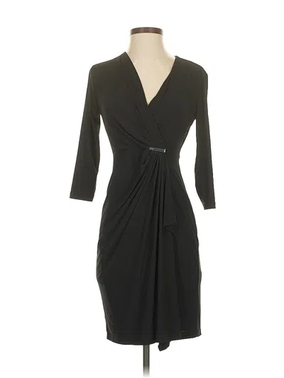 Pre-owned Emma & Michele Cocktail Dress In Black